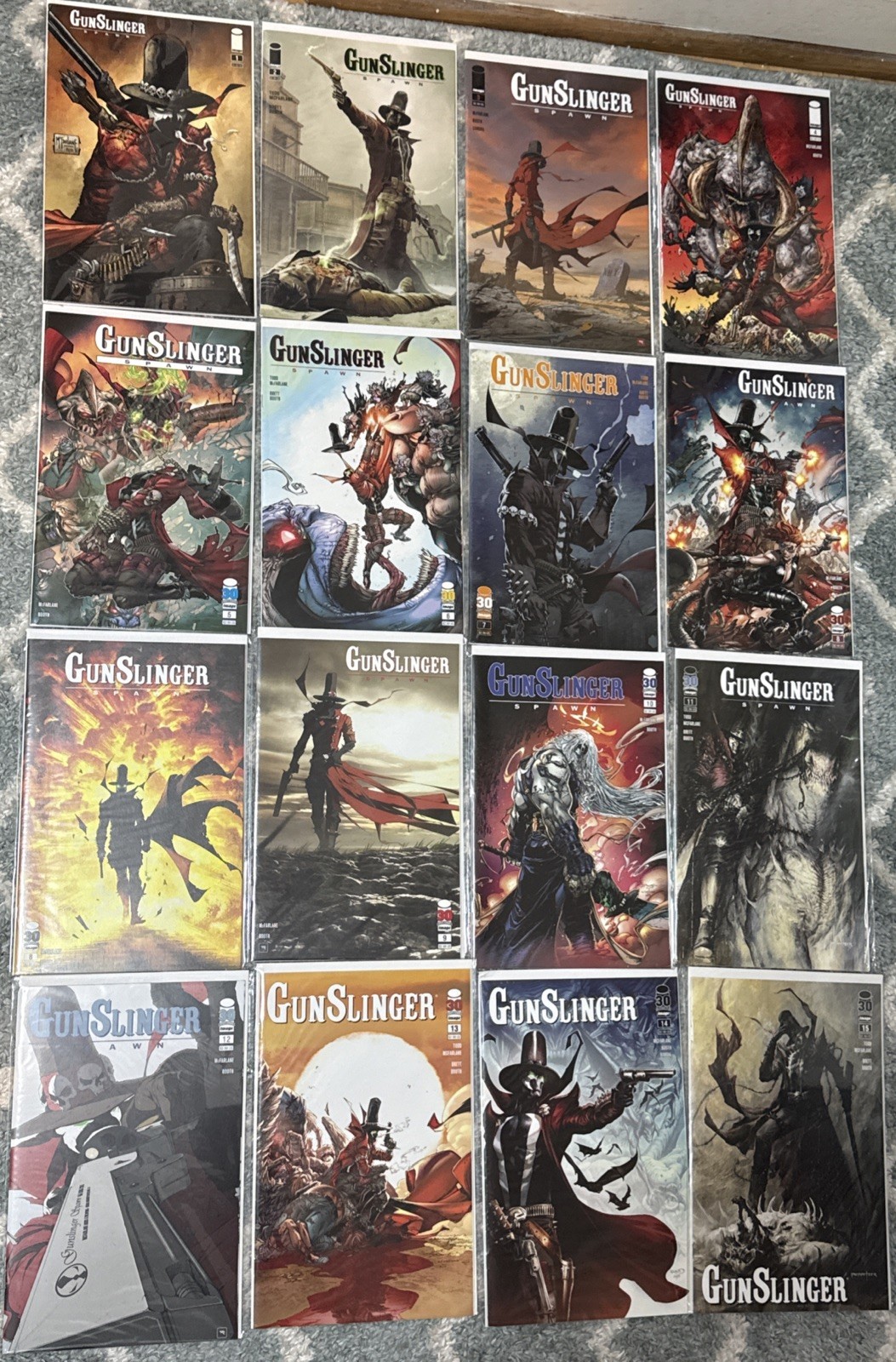 Gunslinger Spawn 16 Comic Lot Full Run #1-15 + Variants (Image Comics, 2021) NM+