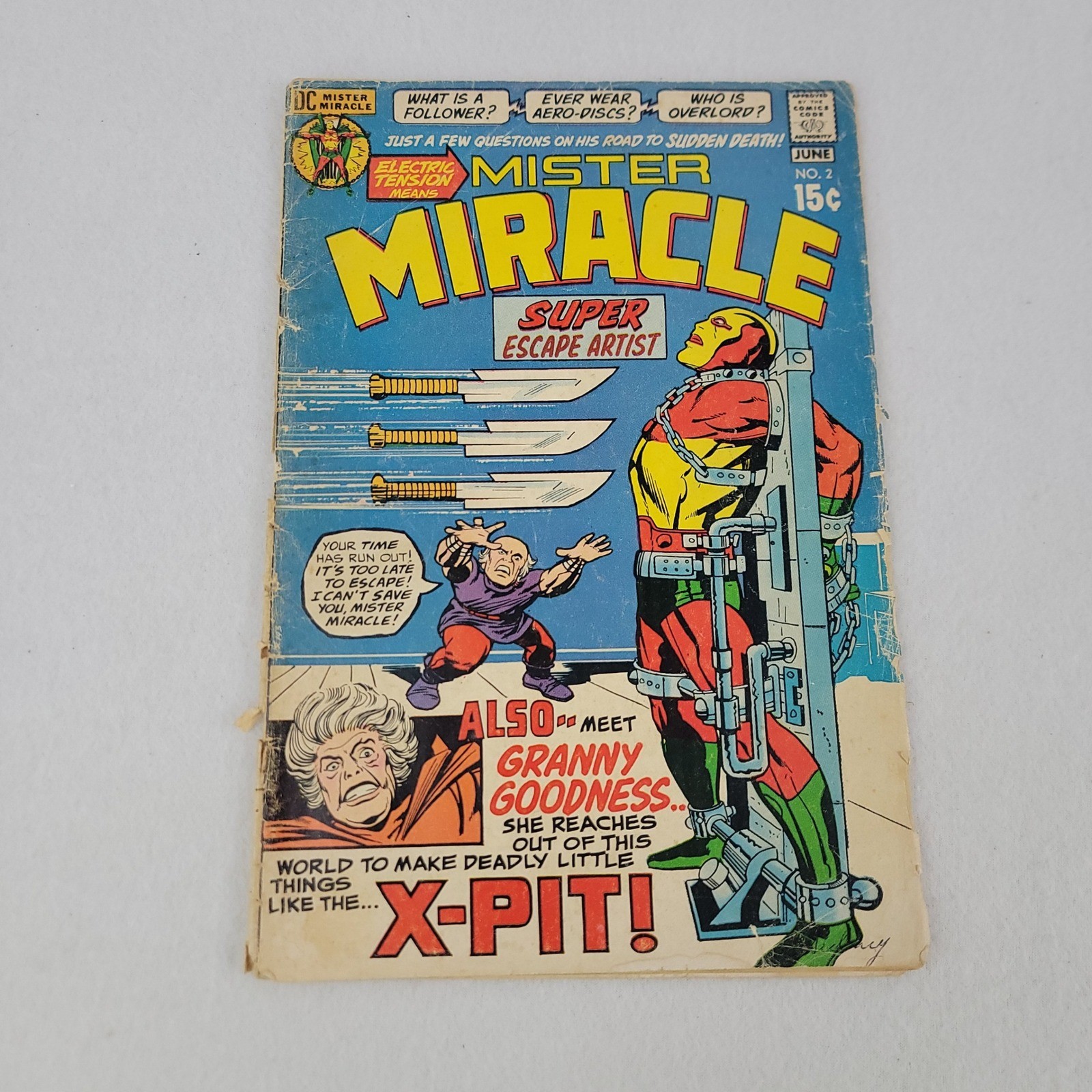 Mister Miracle #2 DC Comics 1971 Jack Kirby Granny Goodness 1st App Key READER