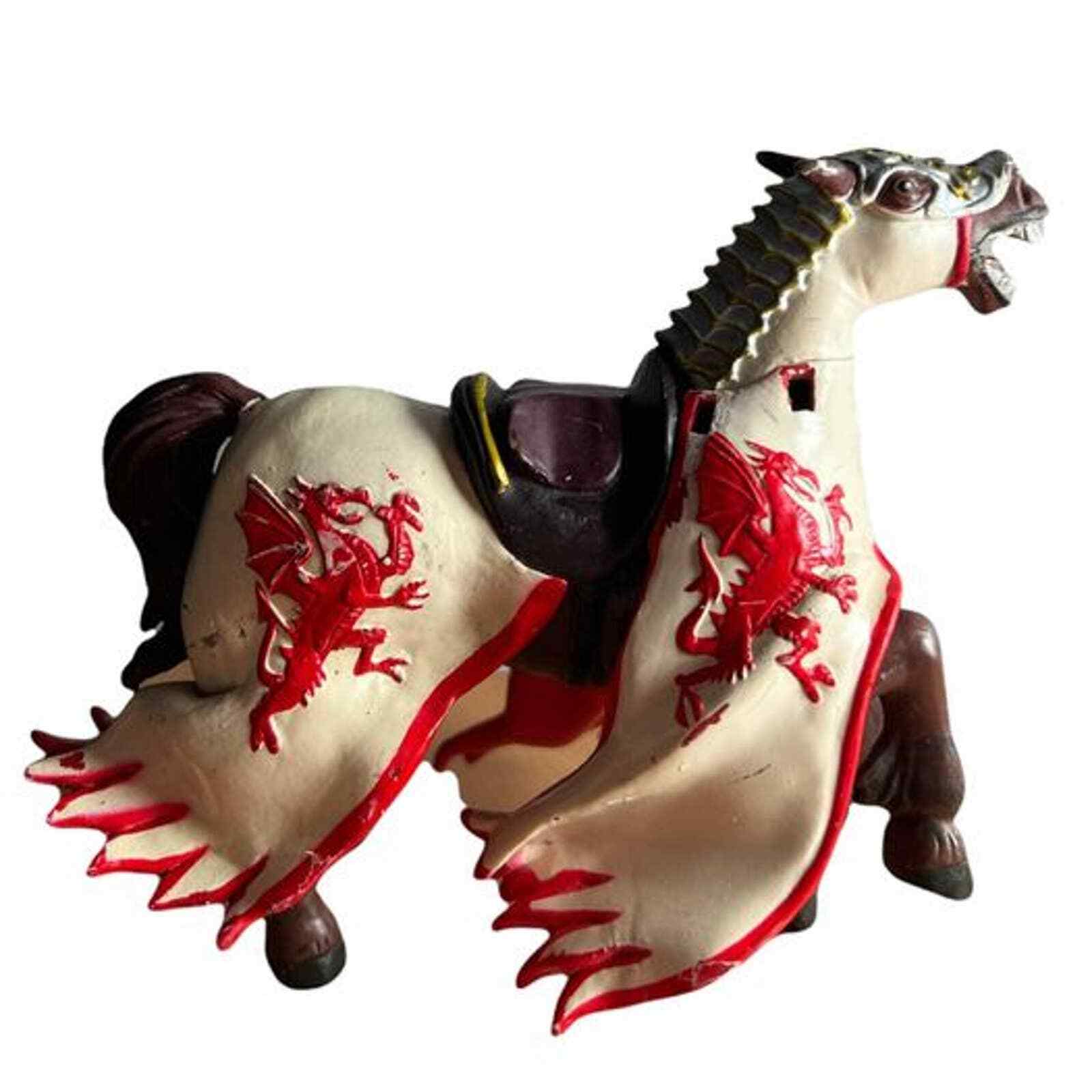 Dragon King\'s Brown Horse Papo Knights Red White 39388 Action Figure Toy 2004