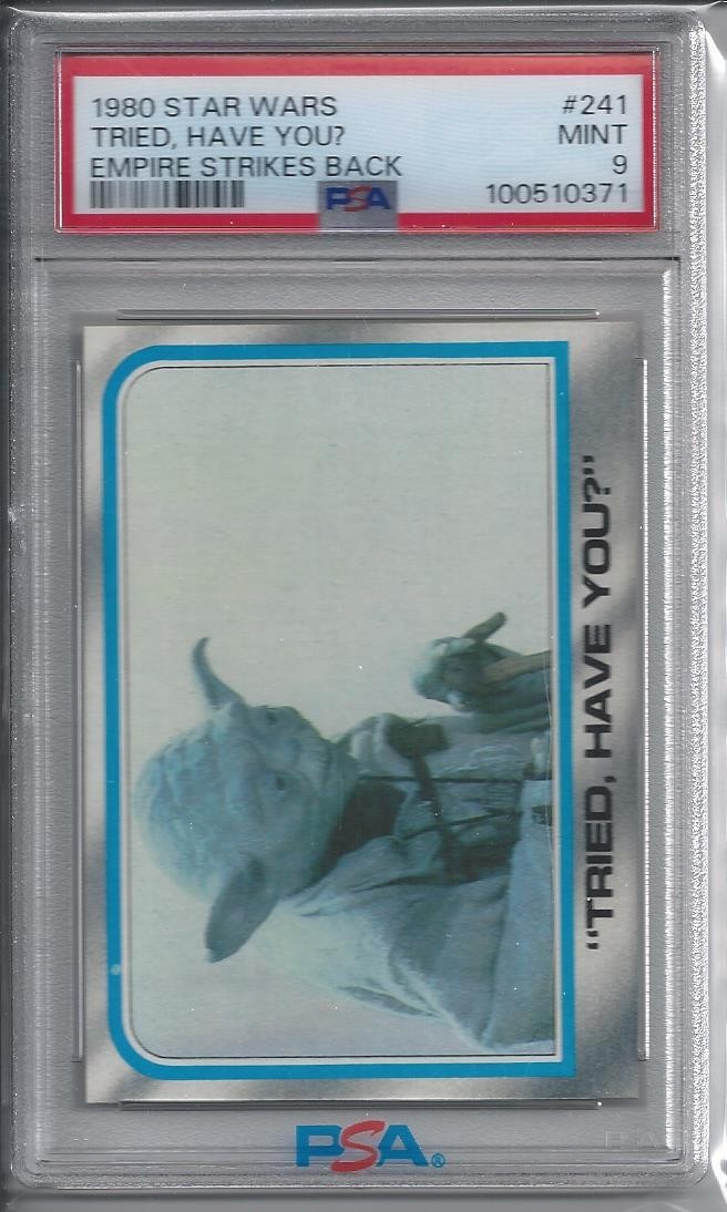 1980 Topps Empire Strikes Back Tried Have You? #241 - PSA 9 Mint - Yoda 1980 Topps Empire Strikes Back Tried Have You? #241 - PSA 9 Mint - Yoda