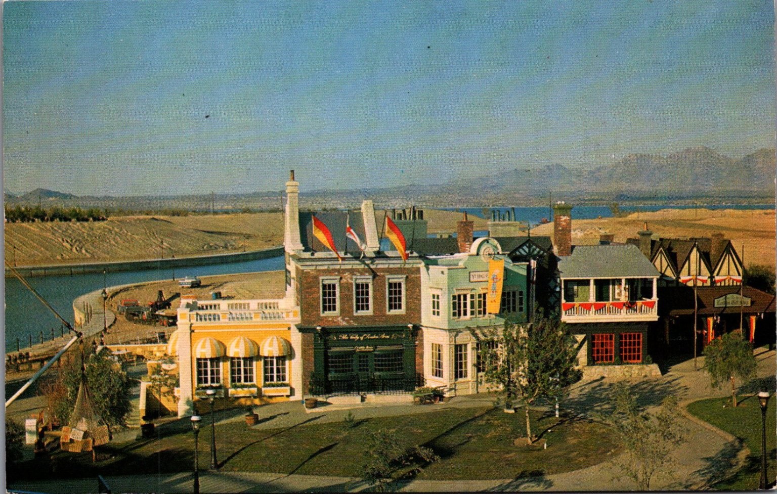 Vintage English Village Park Lake Havasu City AZ Postcard Merle Porter Vintage English Village Park Lake Havasu City AZ Postcard Merle Porter