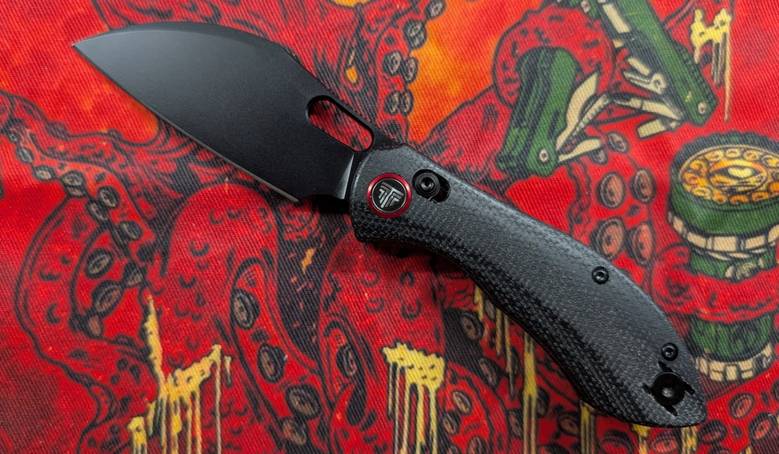 TRIVISA Batwing-BM/S Folding Pocketknife 14C28N Steel Black Micarta, Clip TRIVISA Batwing-BM/S Folding Pocketknife 14C28N Steel Black Micarta, Clip