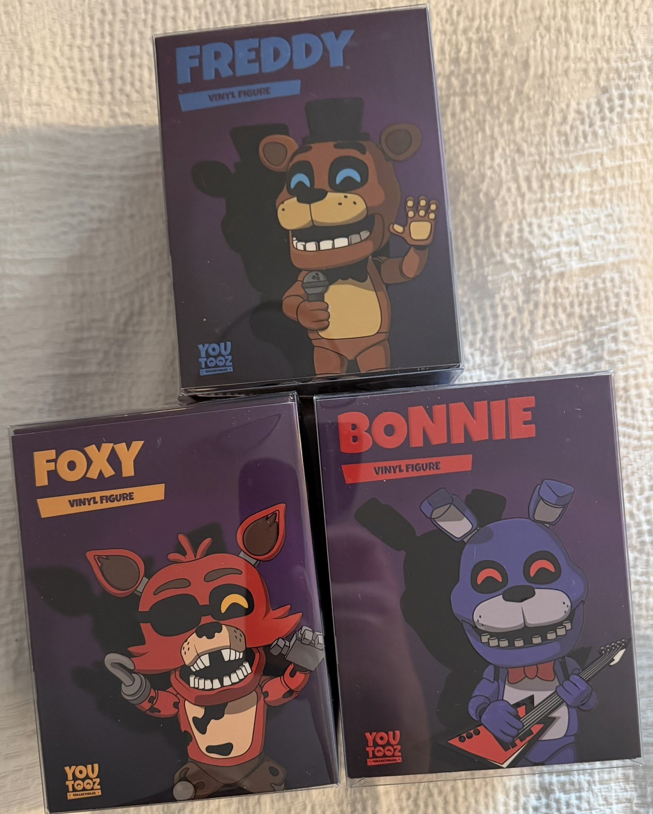 YOUTOOZ - FIVE NIGHT’S AT FREDDYS BUNDLE LOT OF 3: FREDDY, FOXY, BONNIE YOUTOOZ - FIVE NIGHT’S AT FREDDYS BUNDLE LOT OF 3: FREDDY, FOXY, BONNIE