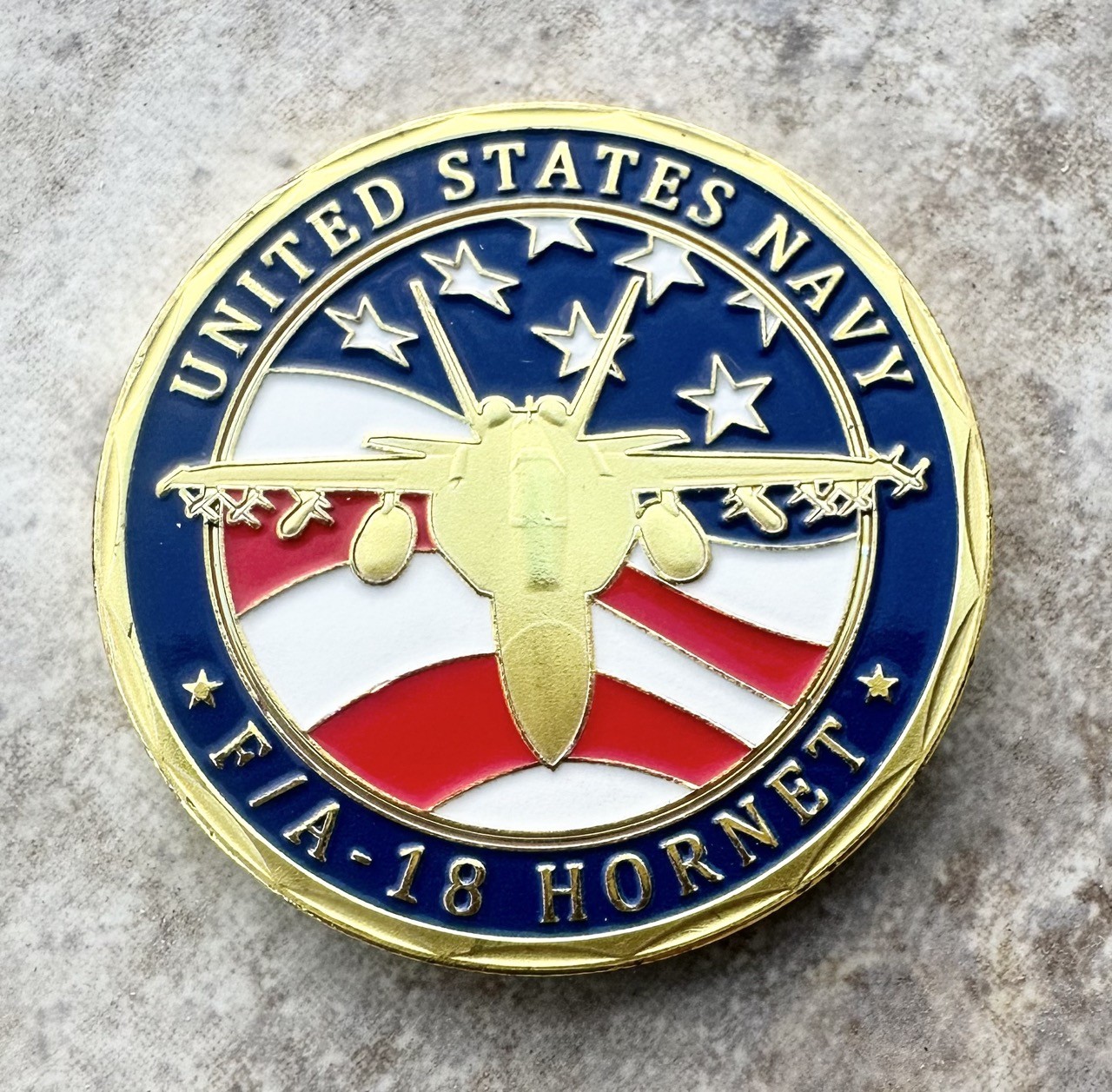 U.S. Navy F/A-18 Hornet Challenge Coin - Top Gun ·IN STOCK· ·FAST SHIPPING· U.S. Navy F/A-18 Hornet Challenge Coin - Top Gun ·IN STOCK· ·FAST SHIPPING·