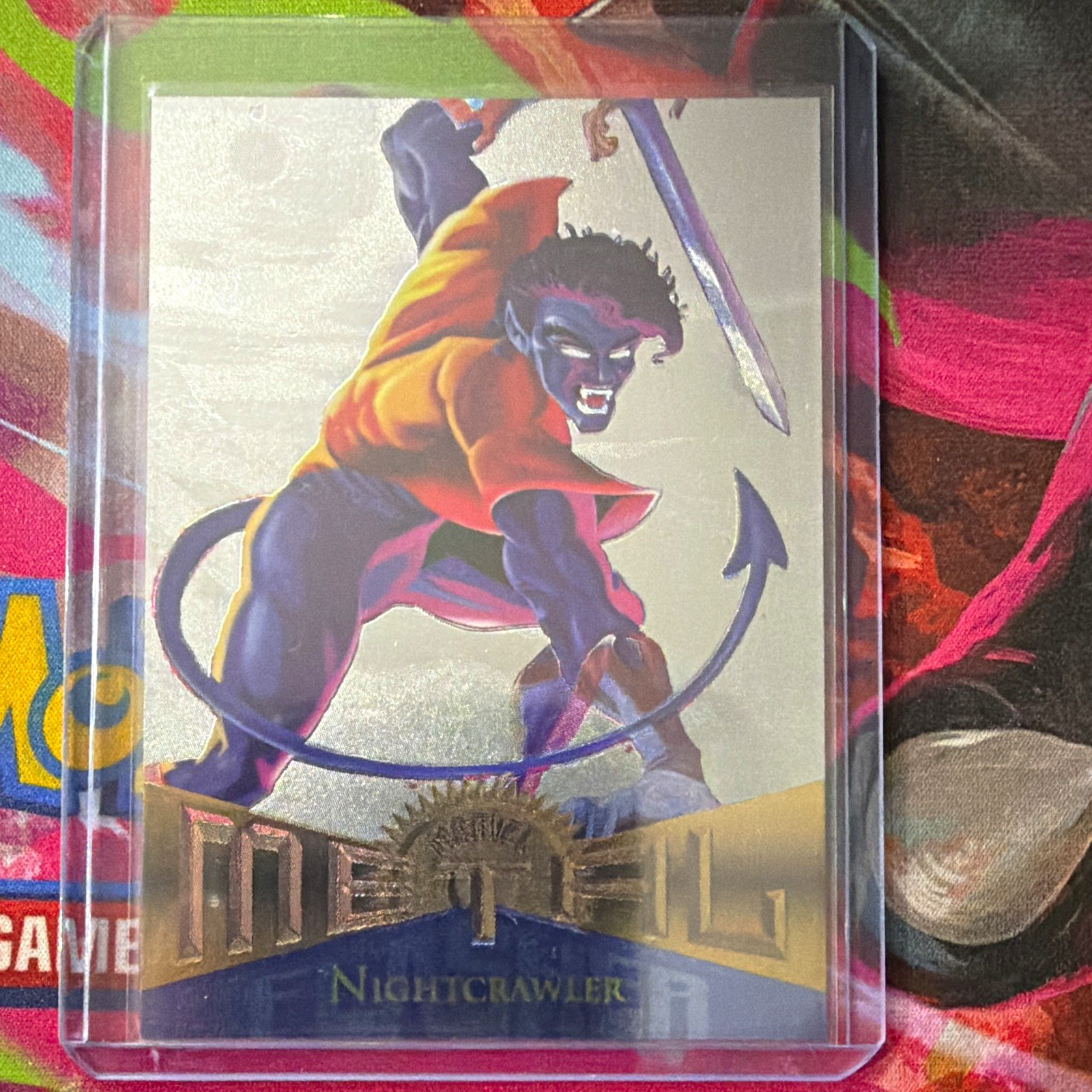 1995 Fleer Marvel Power Grid Nightcrawler Agility #108 Silver Flasher 1995 Fleer Marvel Power Grid Nightcrawler Agility #108 Silver Flasher