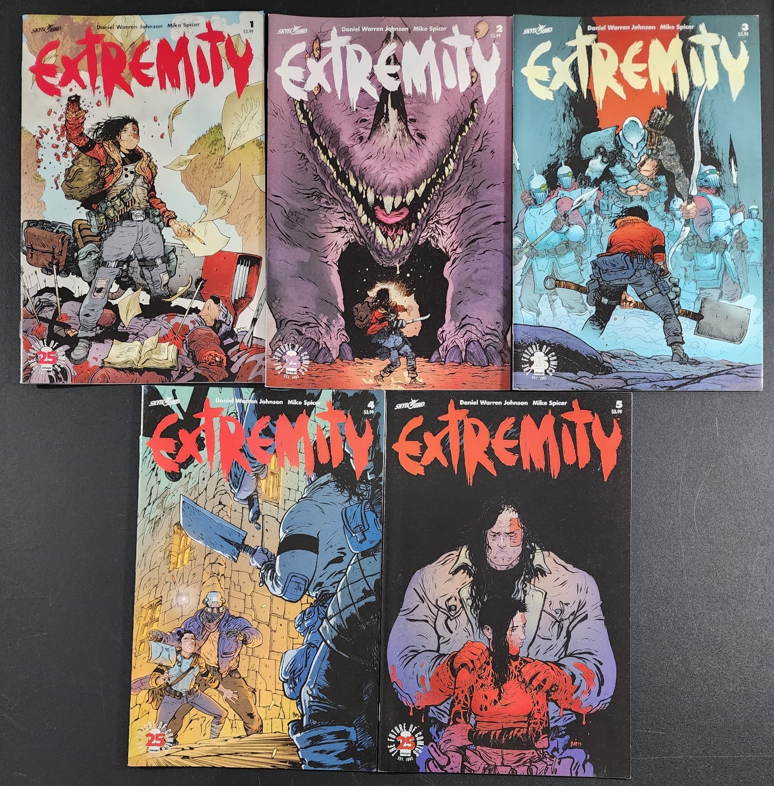 Extremity #1, 2, 3, 4, 5 NM/NM+ Image Comics 2017 Daniel Warren Johnson Extremity #1, 2, 3, 4, 5 NM/NM+ Image Comics 2017 Daniel Warren Johnson