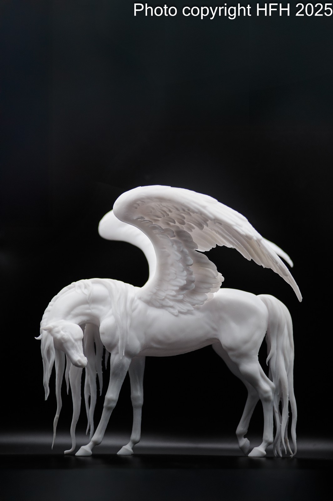 Pegasus model Horse artist resin - White resin figurine - Unpainted - 10 Pegasus model Horse artist resin - White resin figurine - Unpainted - 10