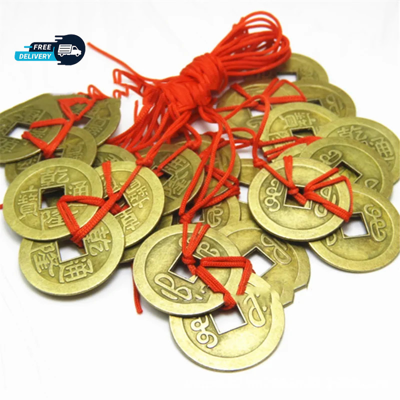 2 Sets Of 3 Chinese Feng Shui Coins For Wealth And Success Lucky Oriental 2 Sets Of 3 Chinese Feng Shui Coins For Wealth And Success Lucky Oriental