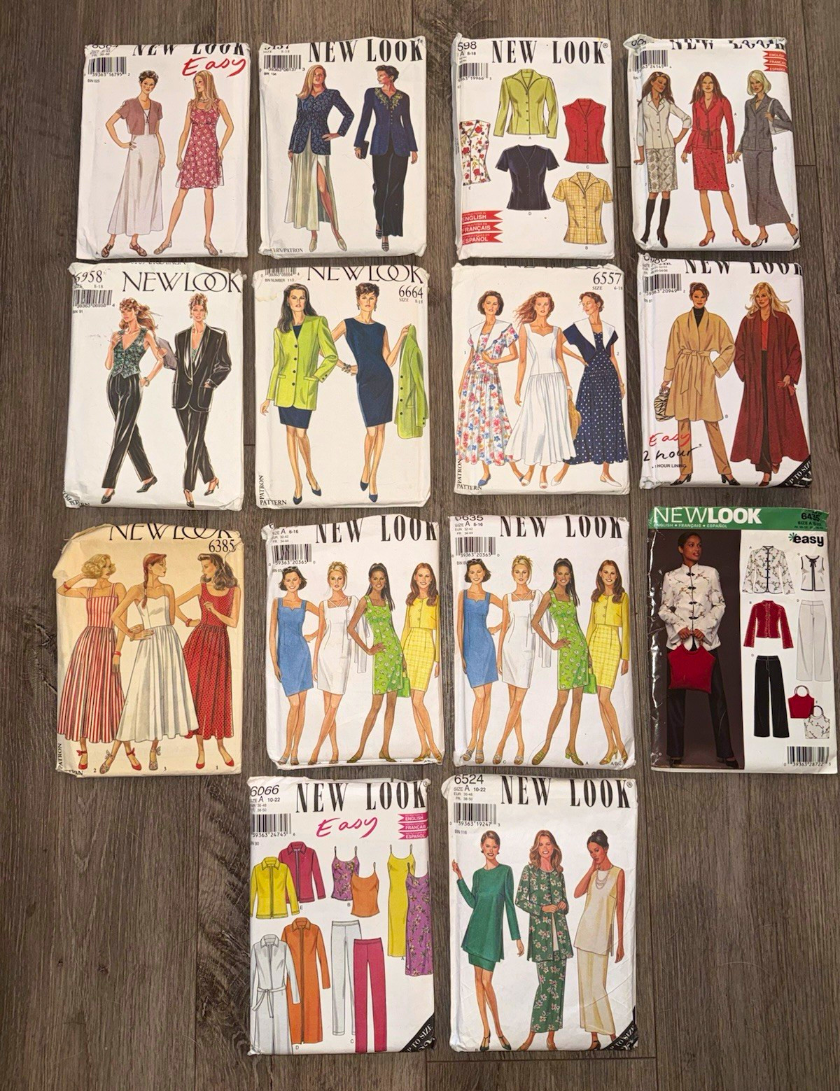 Lot of 11 New Look Women’s Sewing Patterns Dresses Skirts Suits Tops & Outerwear