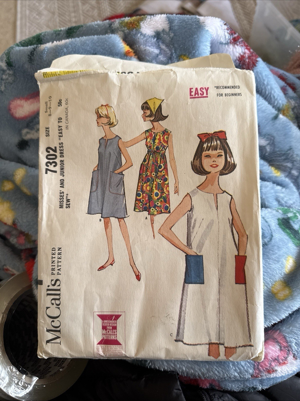 McCall’s #7302 Vintage Sewing Pattern Size 8-9-10 McCall’s #7302 Vintage Sewing Pattern Size 8-9-10