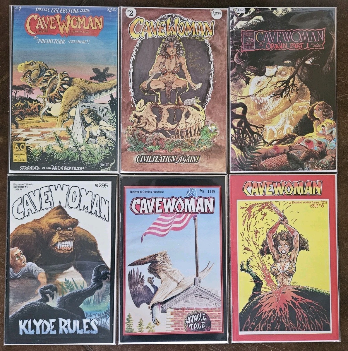 CAVEWOMAN 1 2 3 4 5 6 THE ORIGINAL SERIES NM 1-6 BUDD ROOT BASEMENT COMICS AMRYL CAVEWOMAN 1 2 3 4 5 6 THE ORIGINAL SERIES NM 1-6 BUDD ROOT BASEMENT COMICS AMRYL