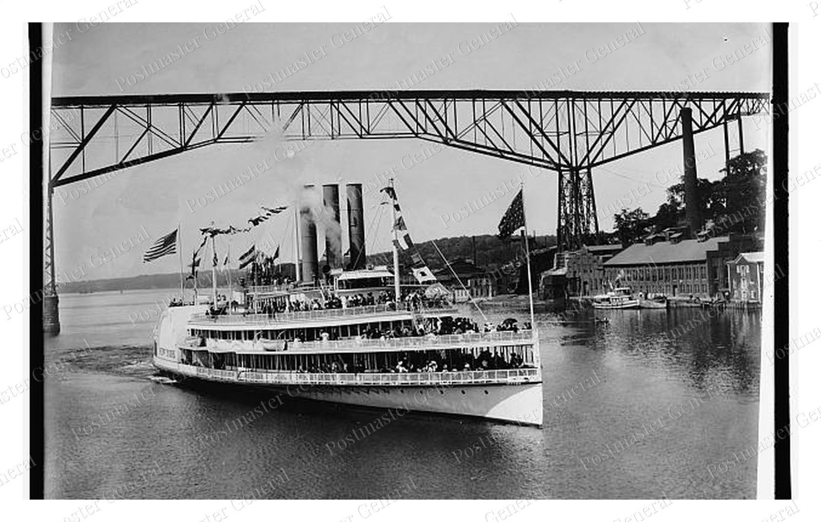 Poughkeepsie New York Steamer New York Standard Postcard COPY RPPC