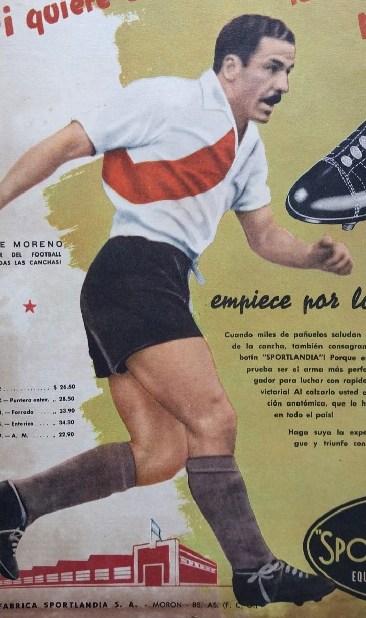 Vintage 1940s River Plate La Maquina Soccer Ads Lot 3 Labruna Loustau Moreno Art
