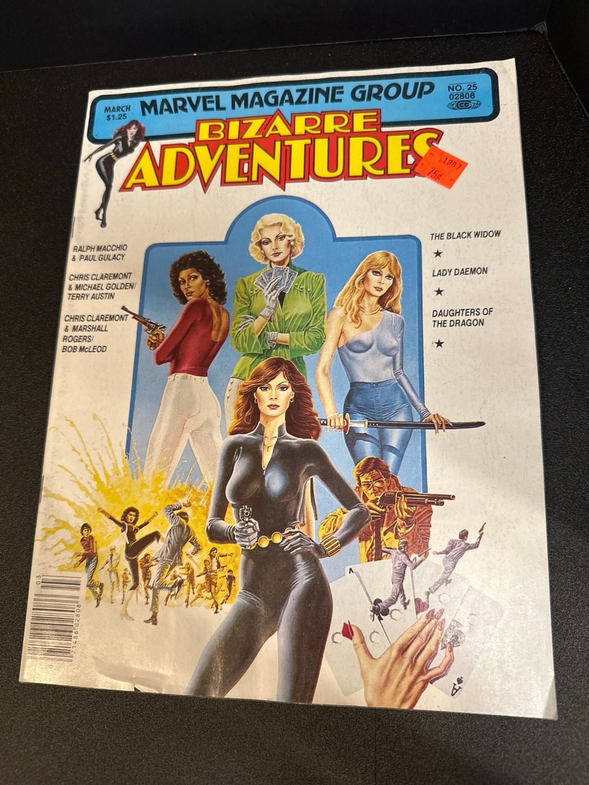 Bizarre Adventures #25 Marvel Magazine 1981 Black Widow Lady Daemon