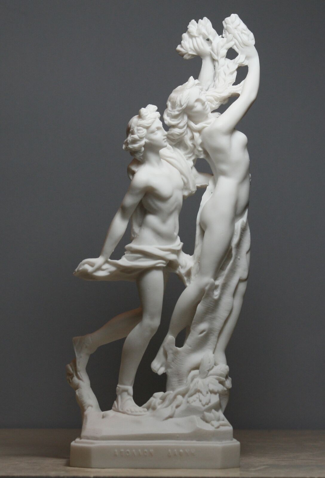 Apollo & Daphne Bernini Greek Roman Nude God Cast Marble Statue Sculpture 11 in