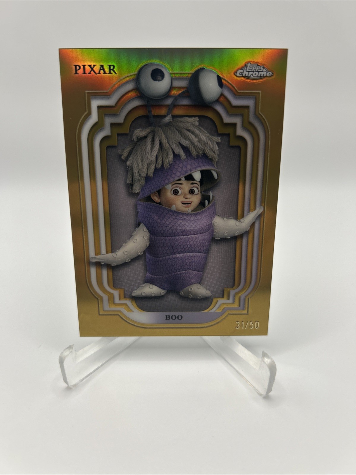 2024 Topps Chrome Disney - Boo #88 Gold Refractor #31/50 Monsters Inc 2024 Topps Chrome Disney - Boo #88 Gold Refractor #31/50 Monsters Inc