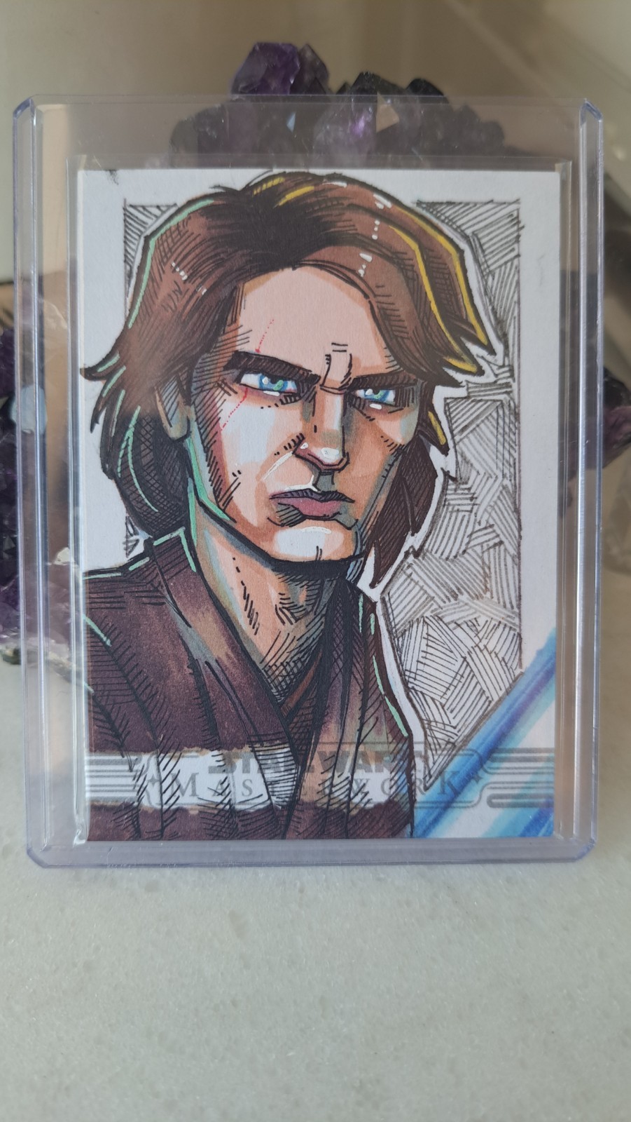 2025 Topps Star Wars Masterwork Anakin Skywalker Sketch Auto 1/1 M. Mastermaker 2025 Topps Star Wars Masterwork Anakin Skywalker Sketch Auto 1/1 M. Mastermaker
