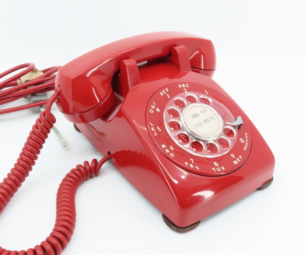 1956 Red Western Electric 500 Desk Telephone - Full Resto, Not Painted 1956 Red Western Electric 500 Desk Telephone - Full Resto, Not Painted