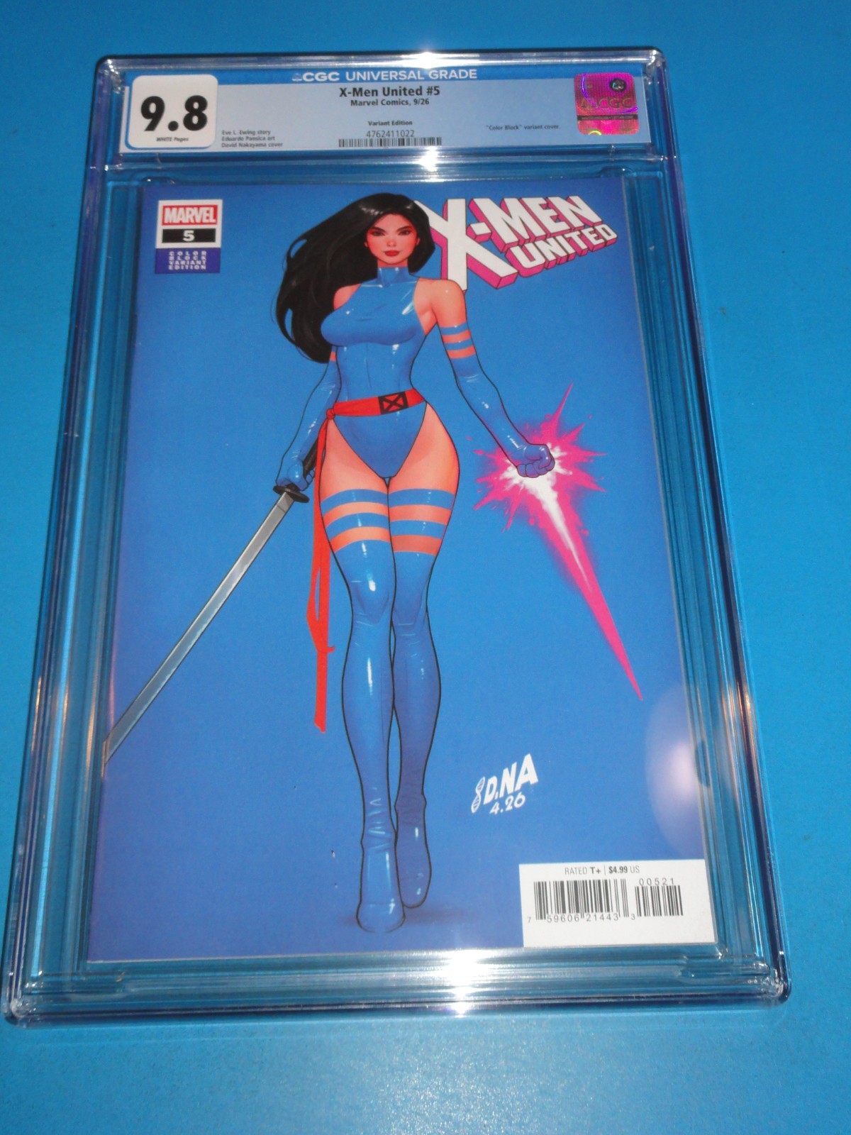 X-men United #5 Nakayama Psylocke variant CGC 9.8 NM/M Gorgeous Gem Wow