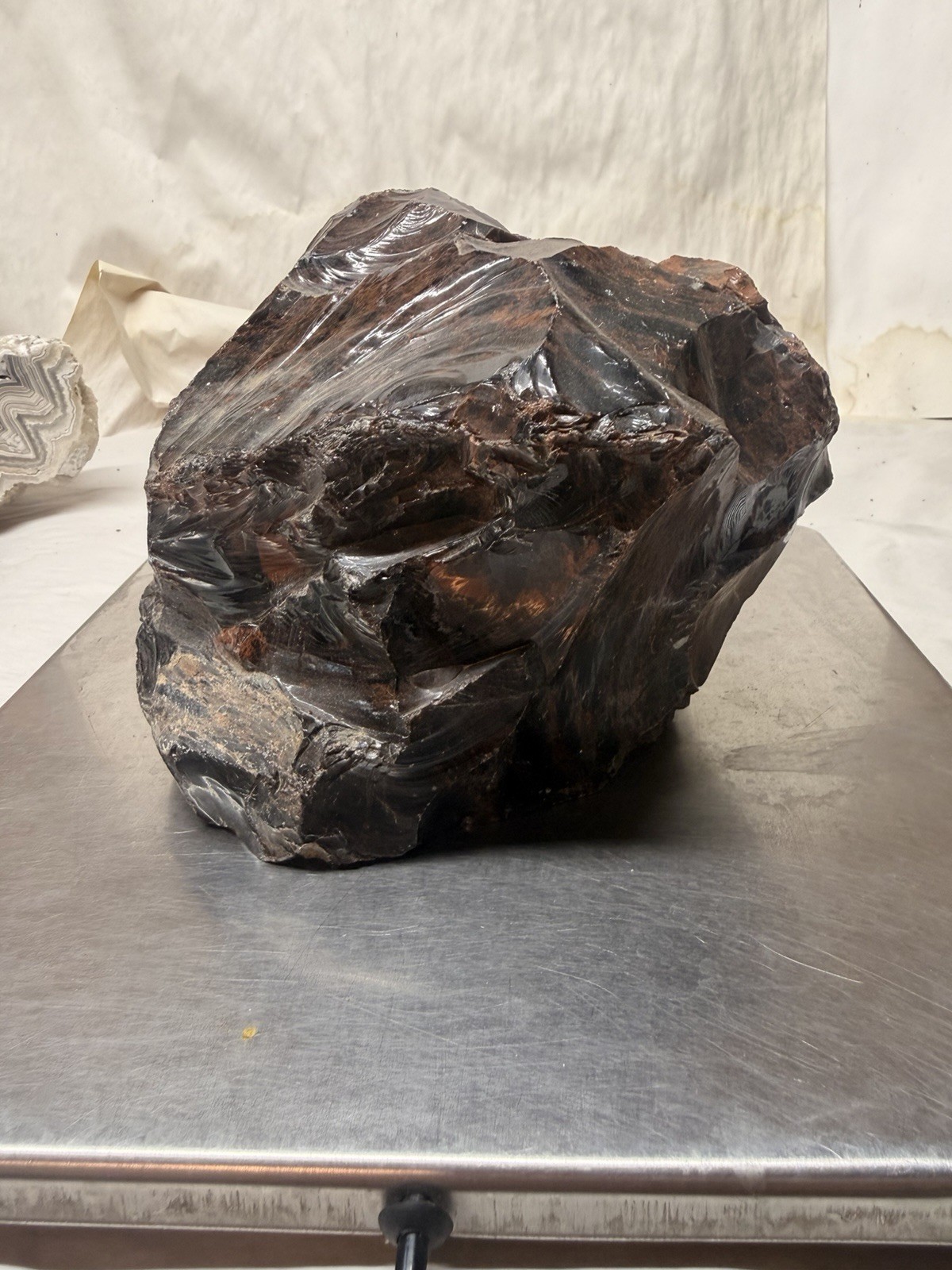 Mahogany Obsidian Rough Raw Stone Rock Specimen 6.11 POUNDS