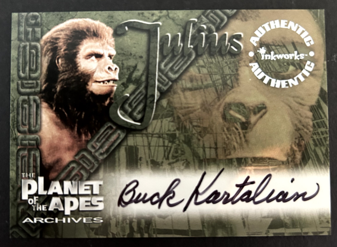 PLANET OF THE APES Archives INKWORKS Buck Kartalian A5 Signature Card 1999 MINT PLANET OF THE APES Archives INKWORKS Buck Kartalian A5 Signature Card 1999 MINT