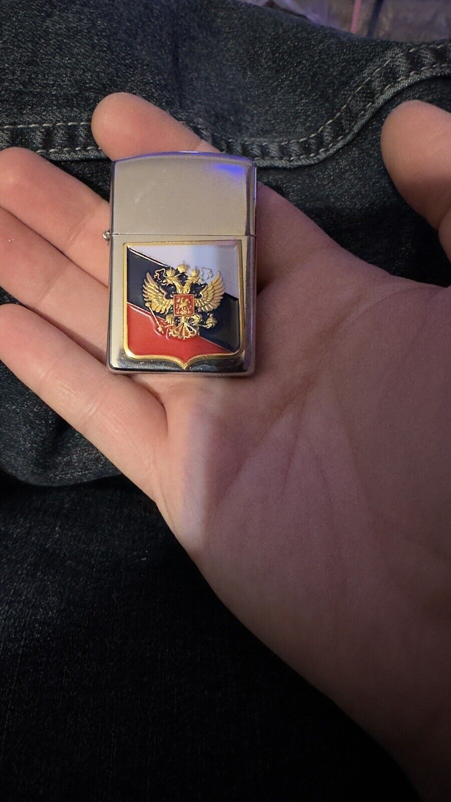 Russian Zippo w/Official Crest (BANNED FROM IMPORT TO THE US)