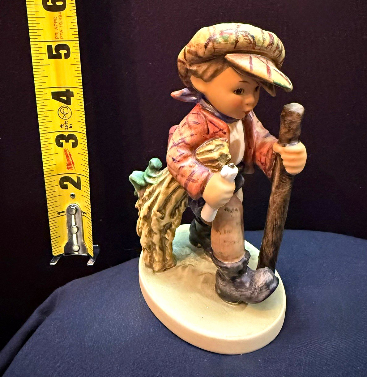 Goebel Hummel/Goebel “On Secret Path” Porcelain Hand Painted Boy TMK-5 Goebel Hummel/Goebel “On Secret Path” Porcelain Hand Painted Boy TMK-5