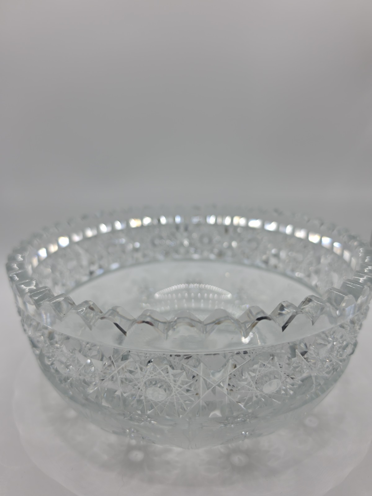 American brilliant cut glass bowl 