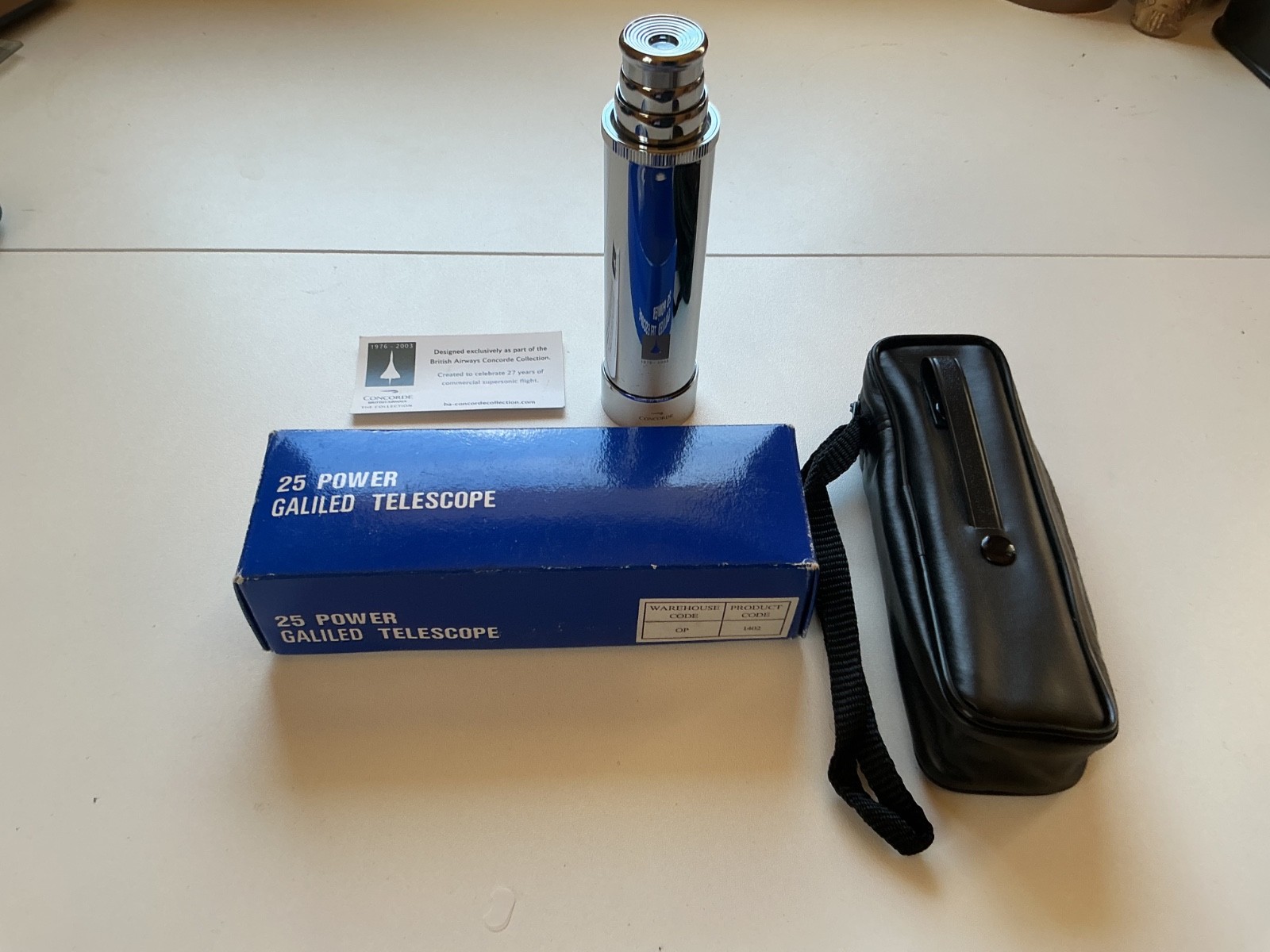 British Airways Concorde Official 25× Galiled Telescope • 1976-20003 Collection