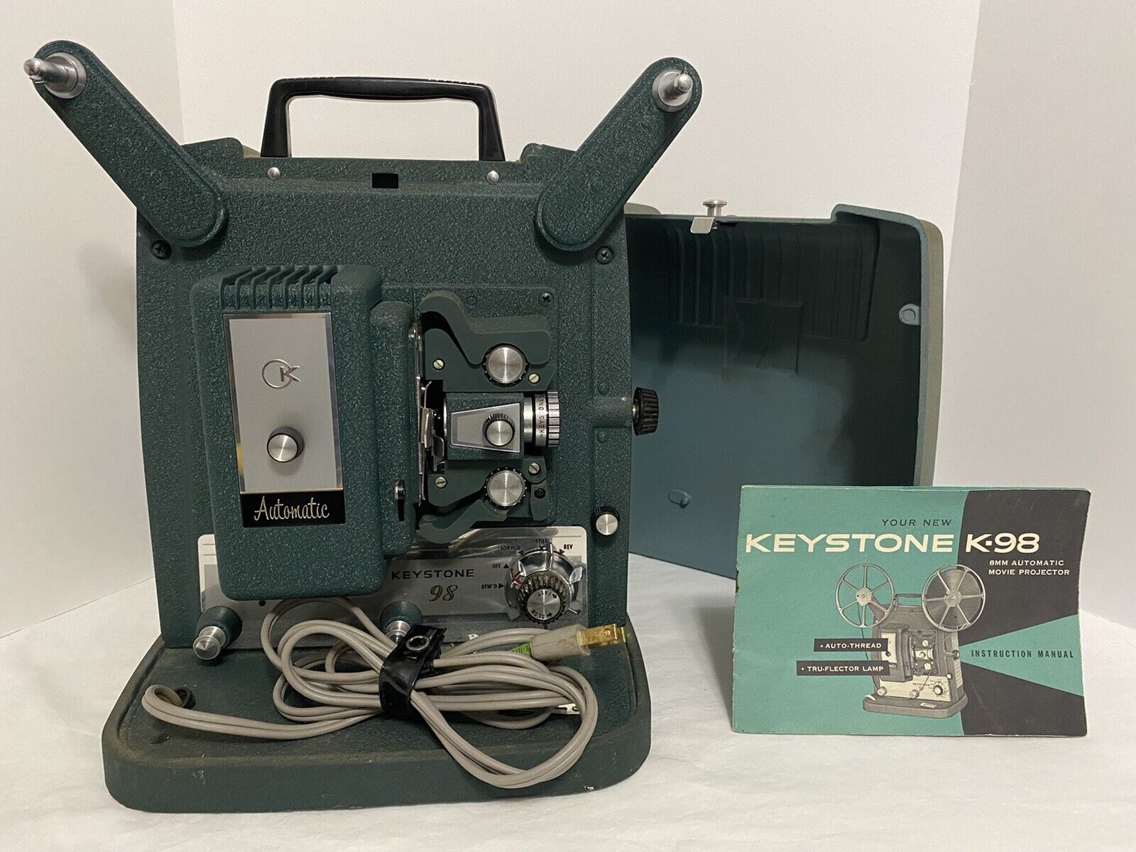 Vintage Keystone 98Z Automatic 8mm Movie Motion Picture Film Projector *Tested*