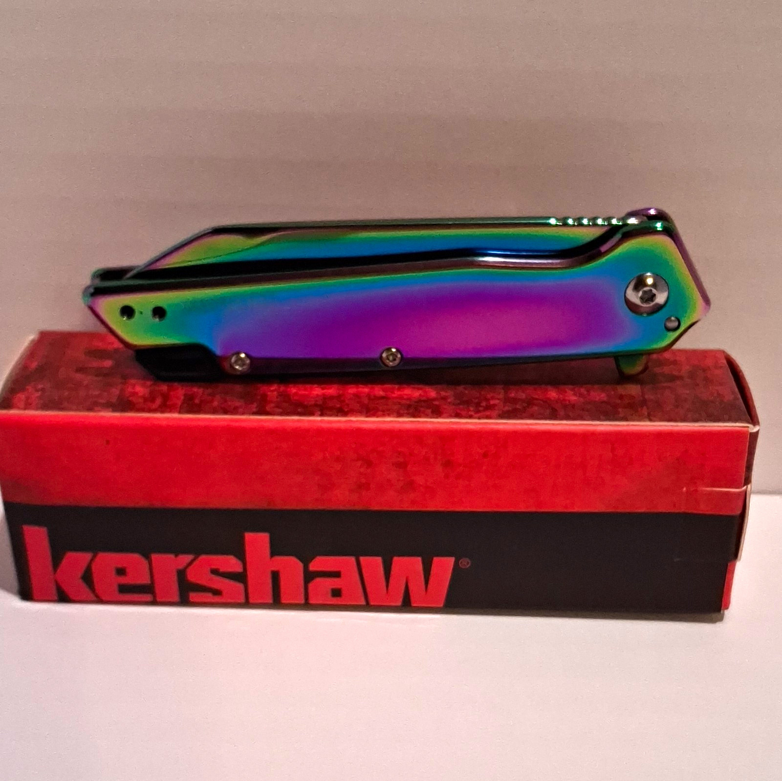 Kershaw Misdirect-RBW 1365RBW Assisted Frame Lock Plain Tanto SS Clip