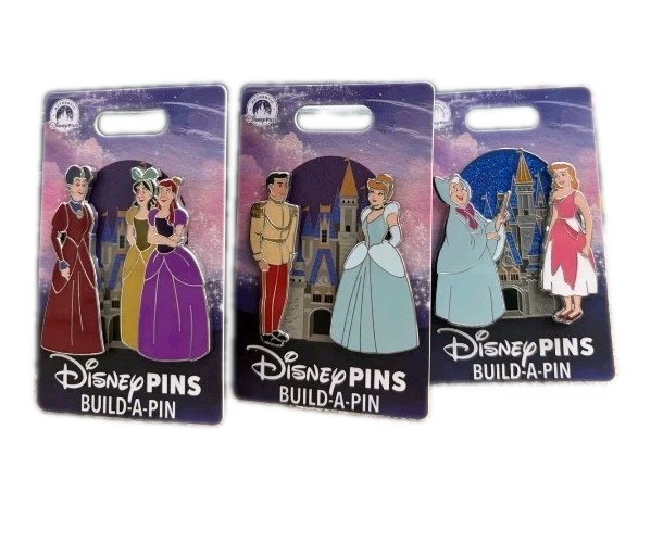 Build-a-Pin Cinderella 3 Pin Full Set Build-a-Pin Cinderella 3 Pin Full Set