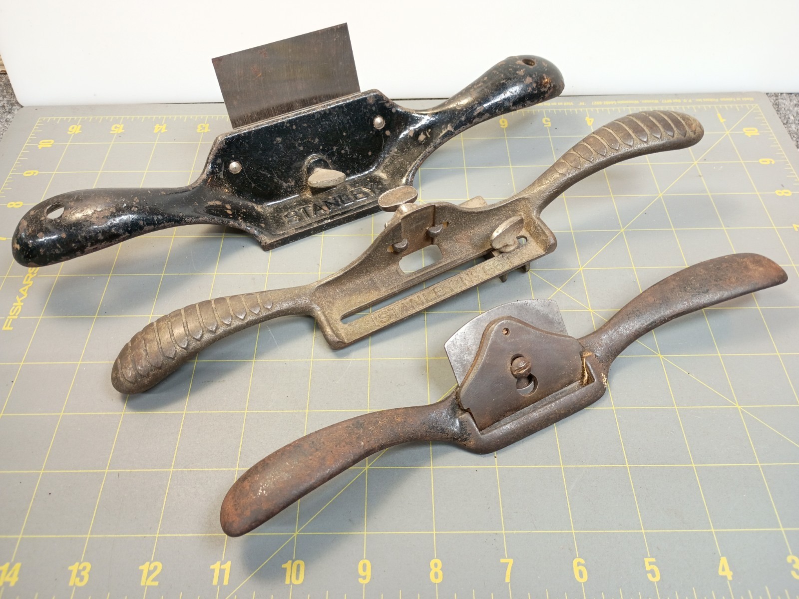LOT 3 Spokeshave Stanley No 151 Flat Sole No 80 No Knife Unusual Unmarked Old KU LOT 3 Spokeshave Stanley No 151 Flat Sole No 80 No Knife Unusual Unmarked Old KU