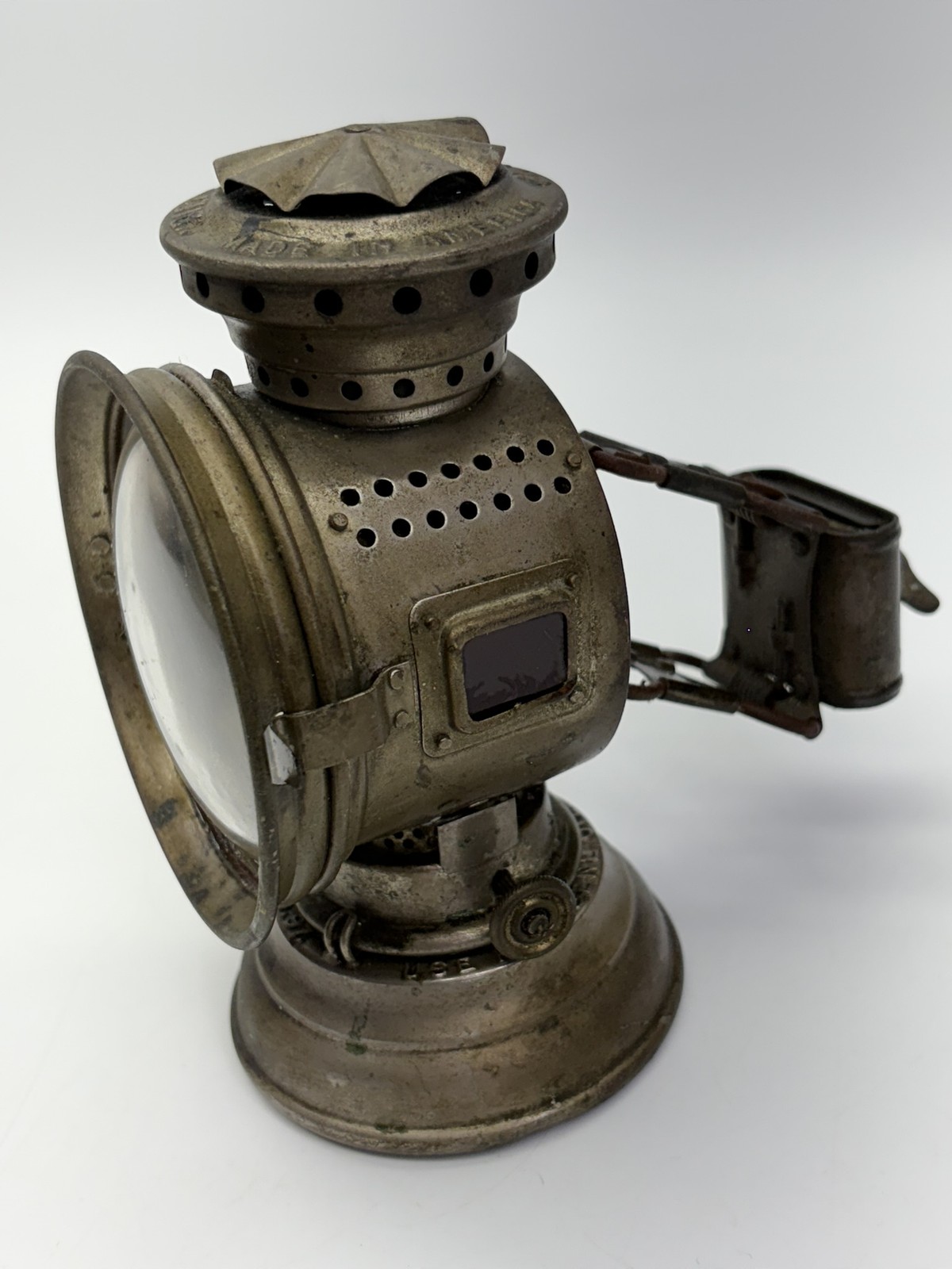 Antique Dietz Bicycle Bike Lamp Carbide Kerosene Bike Light Pat 1897 USA Antique Dietz Bicycle Bike Lamp Carbide Kerosene Bike Light Pat 1897 USA