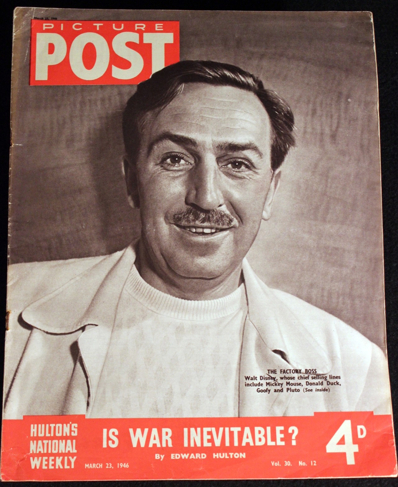 Walt Disney 1946 PICTURE POST Magazine WWII era London Make Mine Music Animation Walt Disney 1946 PICTURE POST Magazine WWII era London Make Mine Music Animation