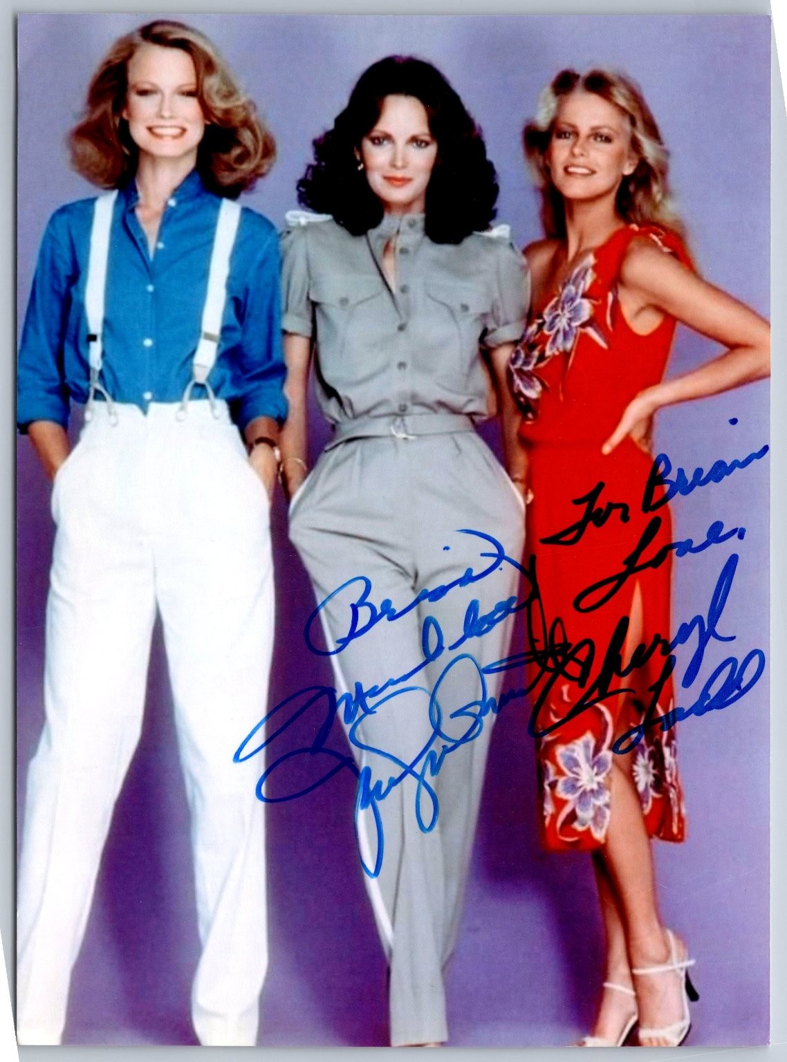 Cheryl Ladd & Jaclyn Smith Autograph Photo Charlie's Angels No Shelley Hack 5x7