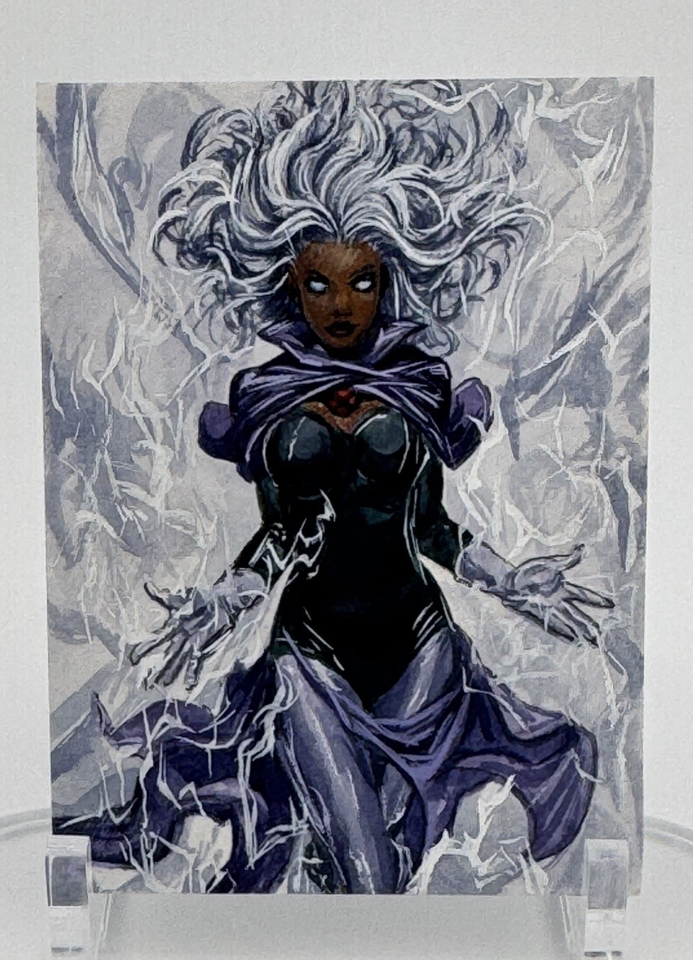 GGC Studio Marvel Storm Artist Hand Drawn Auto Sketch Card 1/1 ACEO ORIGINAL ART