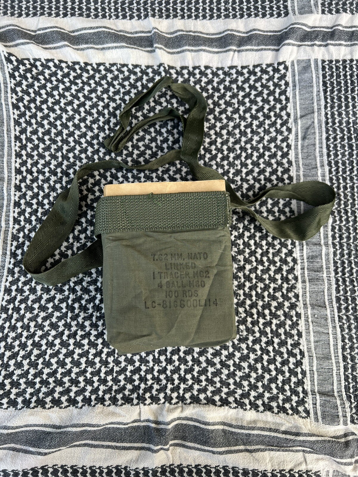 Post Vietnam M60 Bandolier original 1970s-80s Post Vietnam M60 Bandolier original 1970s-80s