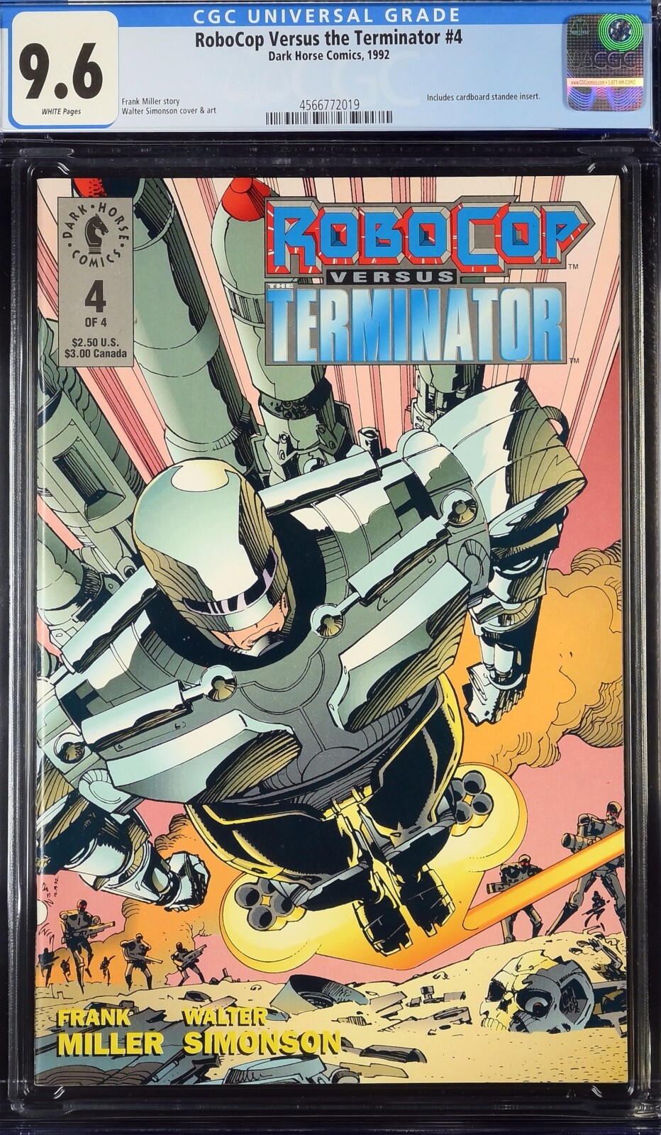 RoboCop Versus The Terminator 1992 #4 CGC 9.6 NM/MT Movie Netflix GradedComic