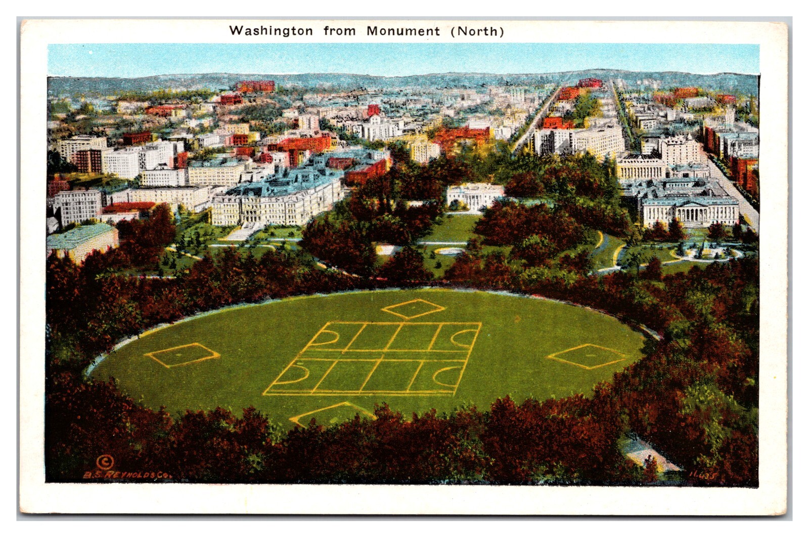 Washington D.C. As Seen From The North Portal Of The Washington Monument Washington D.C. As Seen From The North Portal Of The Washington Monument