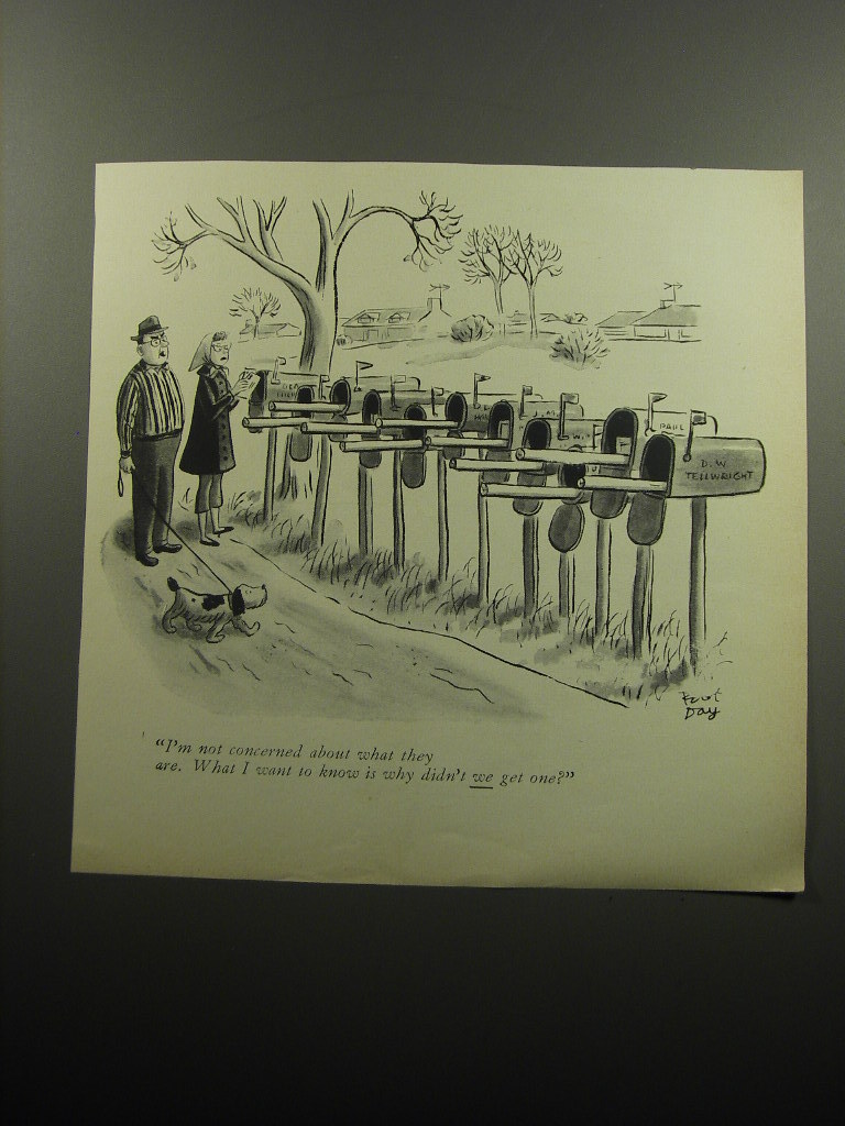 1957 Cartoon by Robert Day - I'm not concerned about what they are.