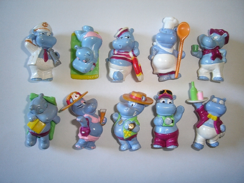 KINDER SURPRISE SET - HAPPY HIPPOS CRUISE 1992 - VINTAGE FIGURES COLLECTIBLES KINDER SURPRISE SET - HAPPY HIPPOS CRUISE 1992 - VINTAGE FIGURES COLLECTIBLES