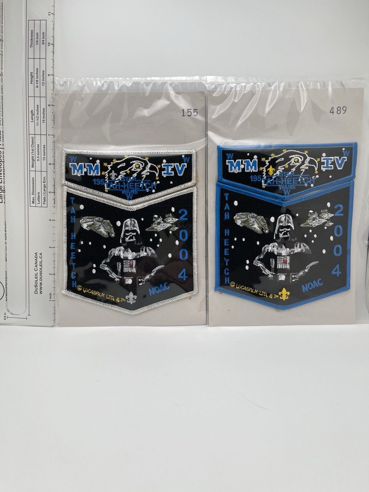 BSA STAR WARS TAH-HEETCH OA ORDER OF THE ARROW LODGE 195 2004 NOAC Sets W/COA