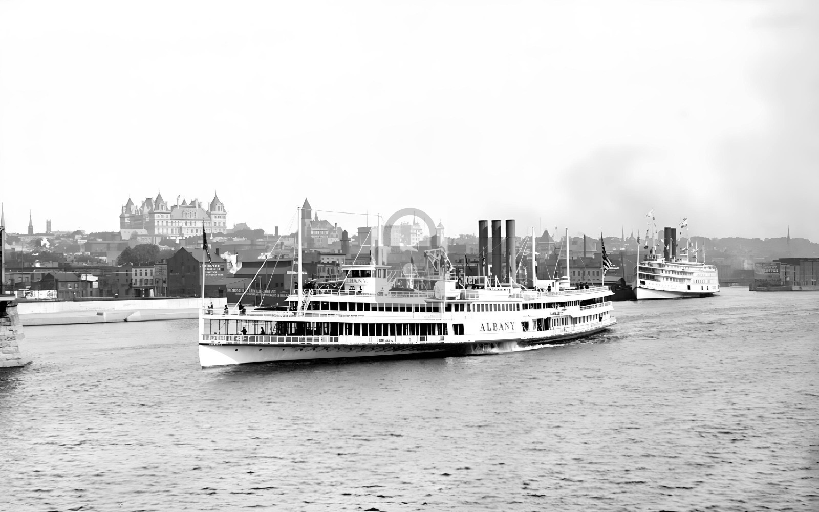 Hudson River New York NY Steamer Boat Albany - Reprint Hudson River New York NY Steamer Boat Albany - Reprint