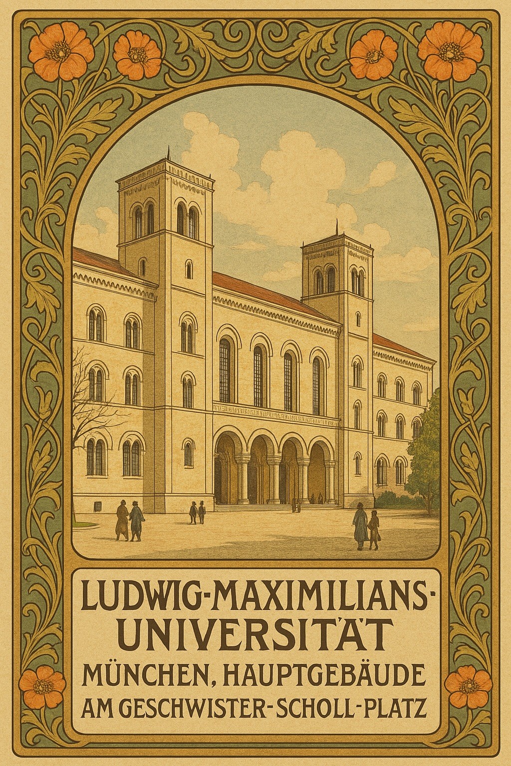 🌟 Ludwig-Maximilians University Poster - Munich 24x36” - Classic Print - 200
