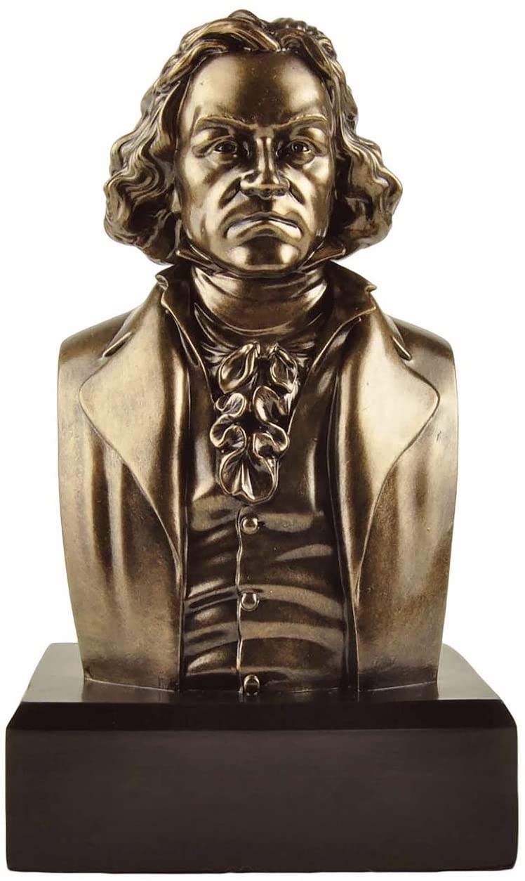 JFSM INC. Ludwig Van Beethoven Bust Collectible Memorabilia, Bronze JFSM INC. Ludwig Van Beethoven Bust Collectible Memorabilia, Bronze