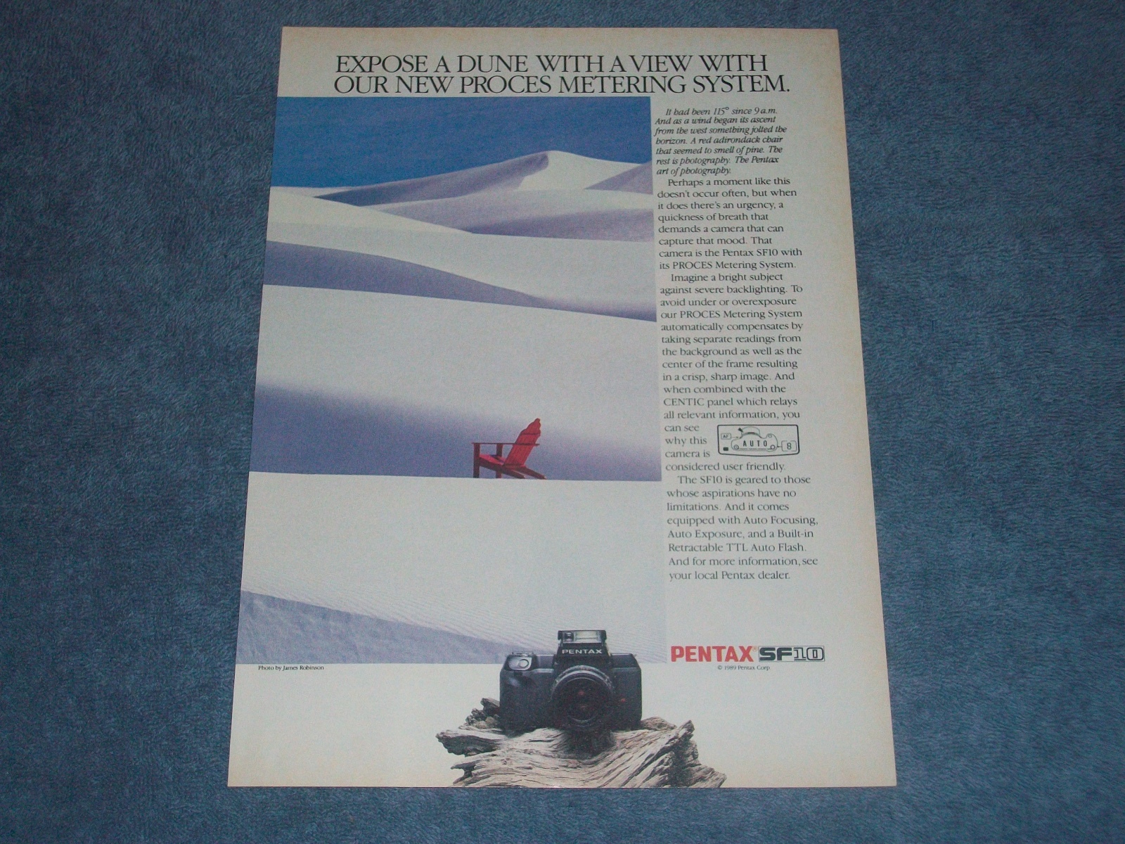 1990 Pentax SF10 Vintage Camera Ad 1990 Pentax SF10 Vintage Camera Ad