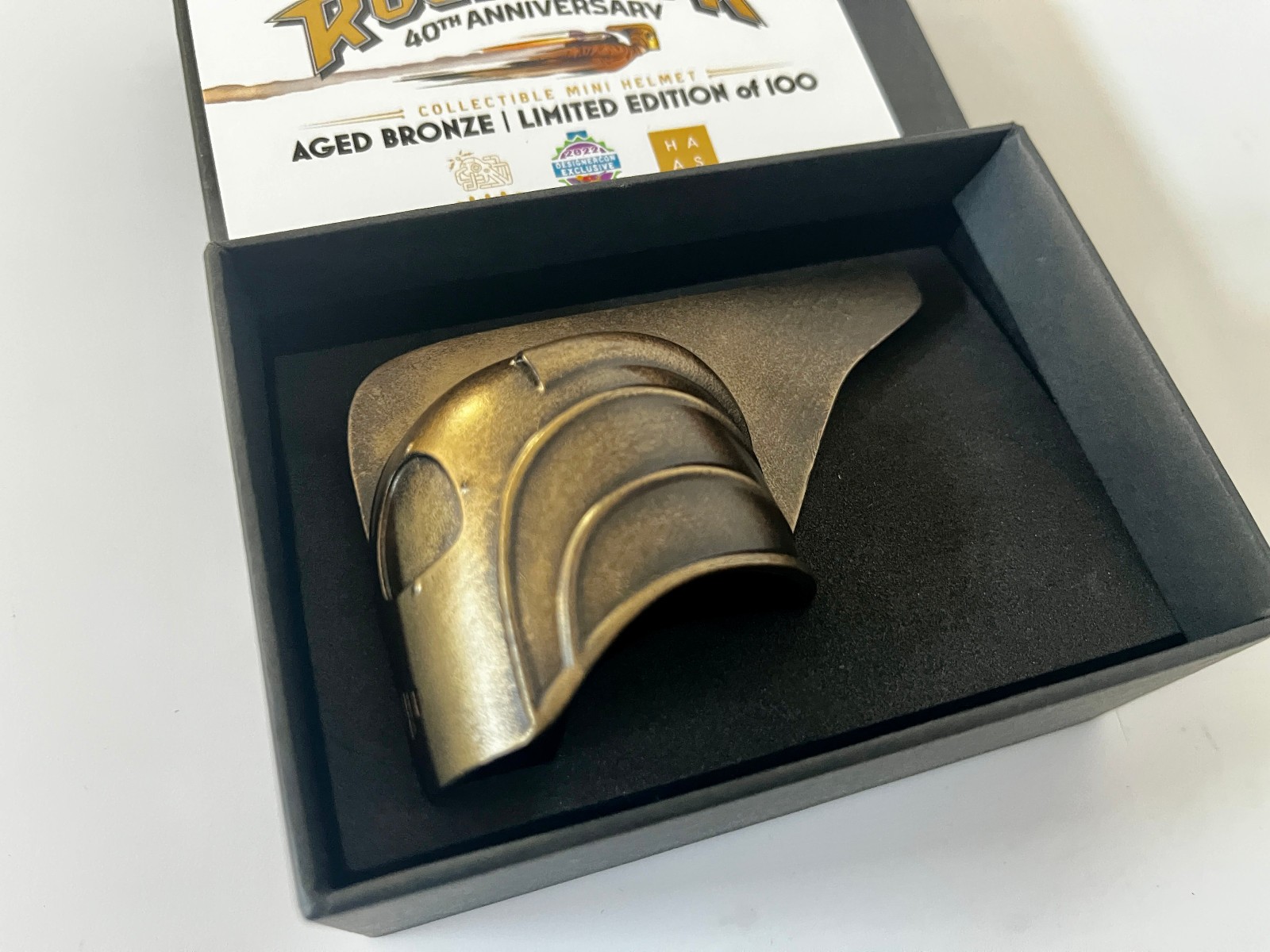 The Rocketeer Mini Helmet Limited Edition of 100 Okkto Variant Event Exclusive The Rocketeer Mini Helmet Limited Edition of 100 Okkto Variant Event Exclusive