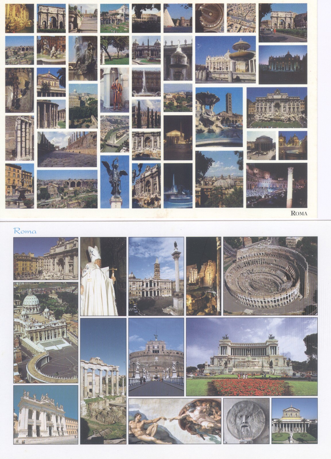 (10) POSTCARDS ROME, ITALY Exceptional Color New & Unposted (8) 6 5/8
