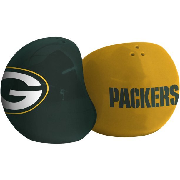 Boelter Brands NFL Green Bay Packers Home and Away Salt and Pepper Shakers Boelter Brands NFL Green Bay Packers Home and Away Salt and Pepper Shakers